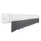 [12x10FT] Awntech Key West Premium Manual Outdoor Retractable Awning [FCM12-SBY] (SAK35497)