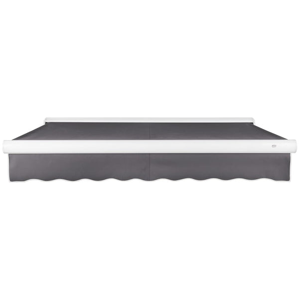 [12x10FT] Awntech Key West Premium Manual Outdoor Retractable Awning [FCM12-SBY] (SAK35497)