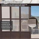 [12x16FT] Extra Large All-Season Outdoor Wall-Mounted Sunroom Solarium With Detachable Polycarbonate Windows And Lockable Sliding Doors (SAK97835)