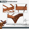 [12x16FT] Extra Large Outdoor Wooden Waterproof Grape Gazebo, Brown (SAK76476)