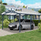 [12X16FT] Large Outdoor Aluminum Arch Carport With Polycarbonate Panels (SAK65820)