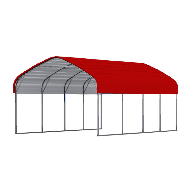 12x20 ft Heavy Duty Metal Garage Carport
