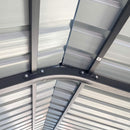 [12X20FT] Heavy Duty Metal Carport With Galvanized Steel Roof For Car, Boats And Trucks, Gray (SAK95562)