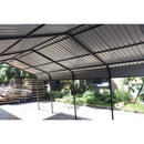 [12X20FT] Heavy Duty Metal Carport With Galvanized Steel Roof For Car, Boats And Trucks, Gray (SAK95562)