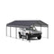 [12X20FT] Heavy Duty Metal Carport With Galvanized Steel Roof For Car, Boats And Trucks, Gray (SAK95562)