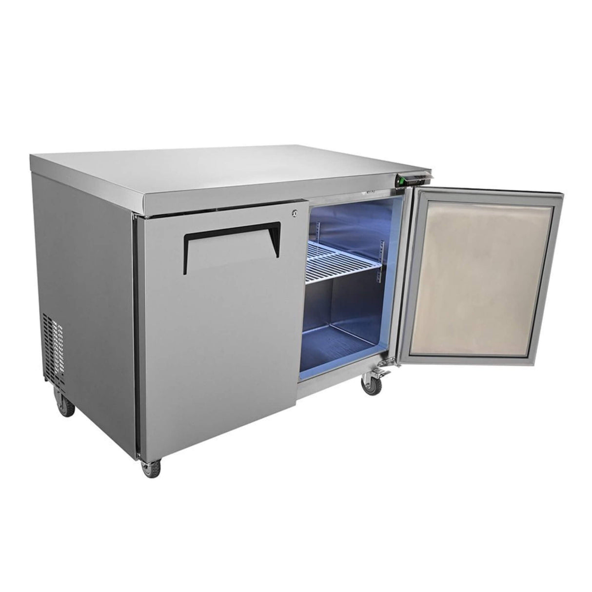 12.9 Cu.Ft 2-Door Commercial Stainless Steel Worktop Undercounter Refrigerator, 48" (SAK13725)