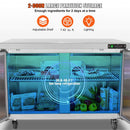 12.9 Cu.Ft 2-Door Commercial Stainless Steel Worktop Undercounter Refrigerator, 48" (SAK13725)