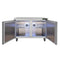 12.9 Cu.Ft 2-Door Commercial Stainless Steel Worktop Undercounter Refrigerator, 48" (SAK13725)