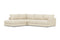 Valencia Serena Leather 2-Piece Left Bumper Chaise Sectional Sofa, Beige