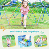 13FT Kids Climbing Jungle Gym Geometric Playground Dome Tower, 1000LBS (SAK83512)