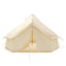 13FT Outdoor Glamping Yurt Teepee Canvas Camping Bell Family Waterproof Tent W/ Stove Jack (SAK92361)