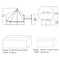 [13X19FT] Extra Large Heavy Duty Outdoor Four Seasons Glamping Canvas Bell Yurt Tent (SAK45688)