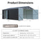 [13x20FT] Large Heavy Duty Outdoor Metal Storage Shed With Double Doors (SAK65331)