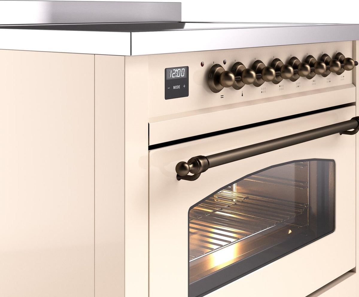 ILVE Nostalgie II 36-Inch Freestanding Electric Induction Range in Ant ...