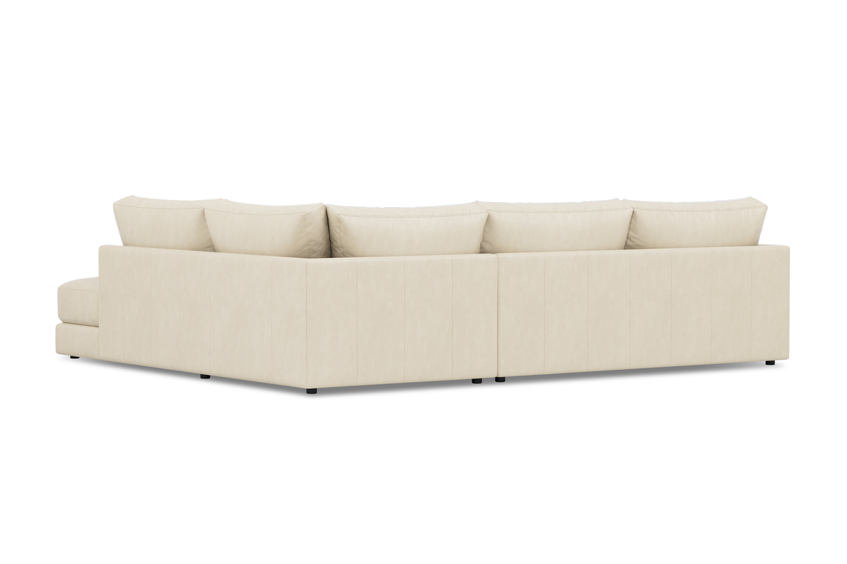 Serena Leather Sectional Sofa