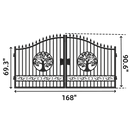 14' Iron Gate with Wider goalposts, No metal ball
