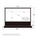 VIVIDSTORM S White Cinema Motorized Tension Floor Rising Projector screen– Classic Version