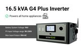 WALRUS G4 PLUS 96V 23kWh Lithium Battery with 16.5kVA Inverter AC 110/220V