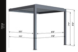 Hansø Aluminum Pergola Kit