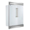 FORNO Maderno 60" 27.2 cu.ft. Convertible Refrigerator and Freezer with Modern Trim Kit in White with Antique Brass Handles, FFFFD1722-60MG-WHT