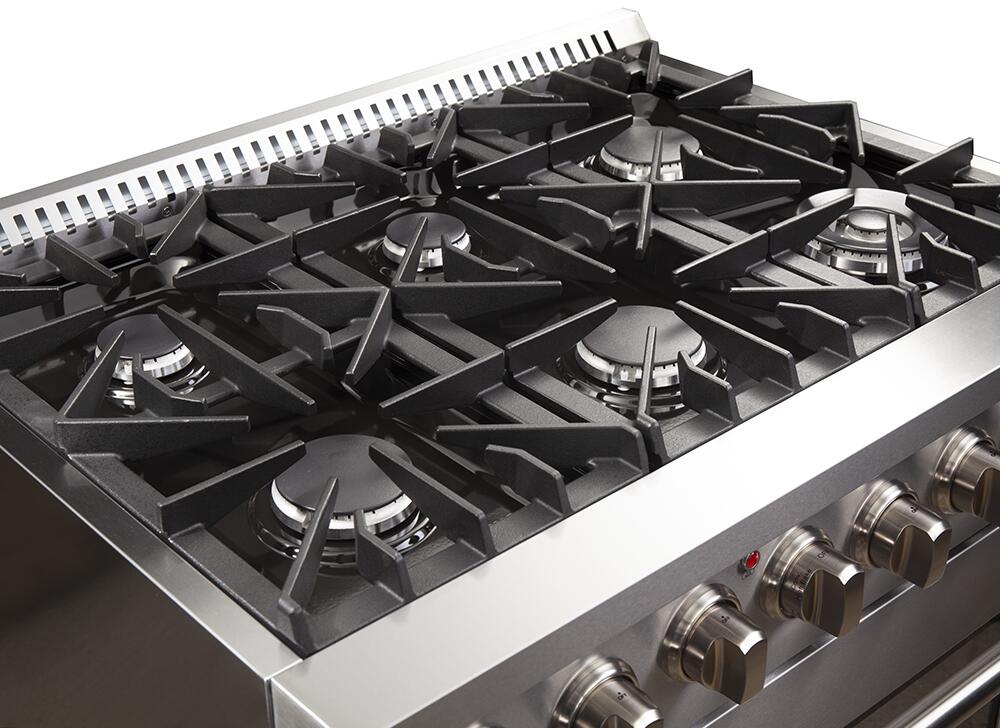 FORNO Appliance Package - 36 Inch Dual Fuel Range, Dishwasher, 60 Inch Refrigerator, AP-FFSGS6156-36-5