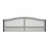 18'x6' Steel Dual Swing Driveway Gate - LONDON Style