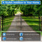 18'x6' Steel Dual Swing Driveway Gate - LONDON Style