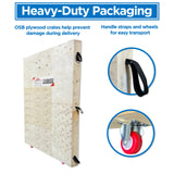 18'x7' Steel Dual Swing Driveway Gate with Built-In Pedestrian Door