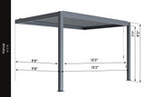 Hansø Aluminum Pergola Kit