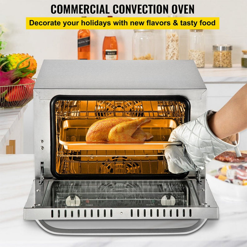 Heavy Duty Commercial Stainless Steel Countertop Convection Toaster Oven (SAK51683)