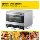 Heavy Duty Commercial Stainless Steel Countertop Convection Toaster Oven (SAK51683)