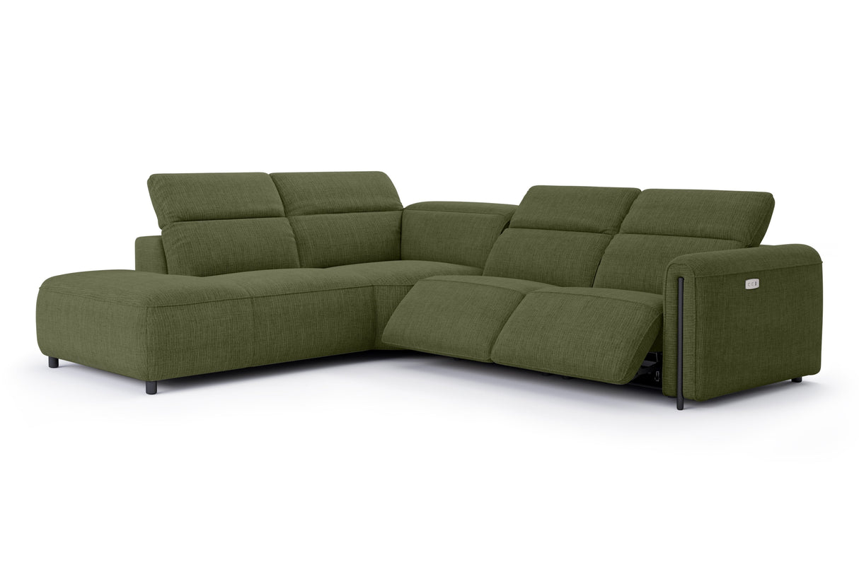 Octavia Fabric Reclining Corner Sectional Cloud Sofa