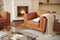 Valencia Artisan Top Grain Leather Accent Chair, Cognac