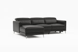 Andria Leather Reclining Sectional Sofa