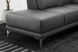 Pista Leather Reclining Sectional Sofa