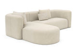 Jordyn Velvet Fabric Sectional Sofa