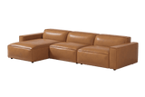 Nathan Leather Modular Sectional Sofa