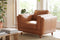 Valencia Artisan Top Grain Leather Accent Chair, Cognac