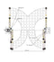 Katool Two Post Asymmetrical Vehicle Lift 11,000lbs Single Point Lock Release AS110D