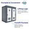 2 Private Toilet Stalls Portable Restroom