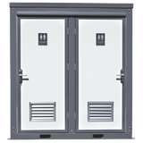 2 Private Toilet Stalls Portable Restroom