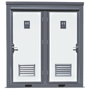 2 Private Toilet Stalls Portable Restroom