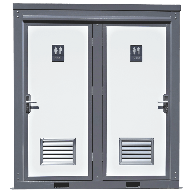 2 Private Toilet Stalls Portable Restroom