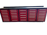 10ft Workbench Storage Cabinet with 35 Drawers
