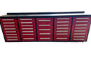10ft Workbench Storage Cabinet with 35 Drawers