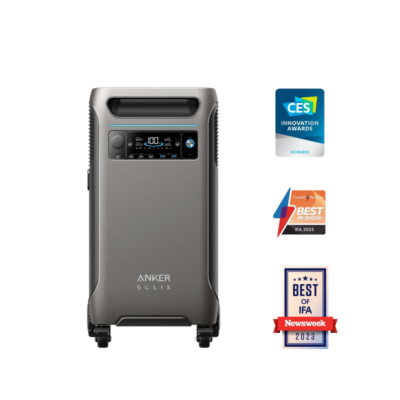 Anker SOLIX F3800 Portable Power Station | 6,000W Power Output | 3.84kWh Battery Storage