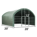 20' x 20' Livestock Corral Shelter with front door