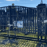 20ft Wrought Steel Garden Driveway Gate with Post