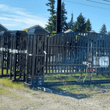 20ft Wrought Steel Garden Driveway Gate with Post