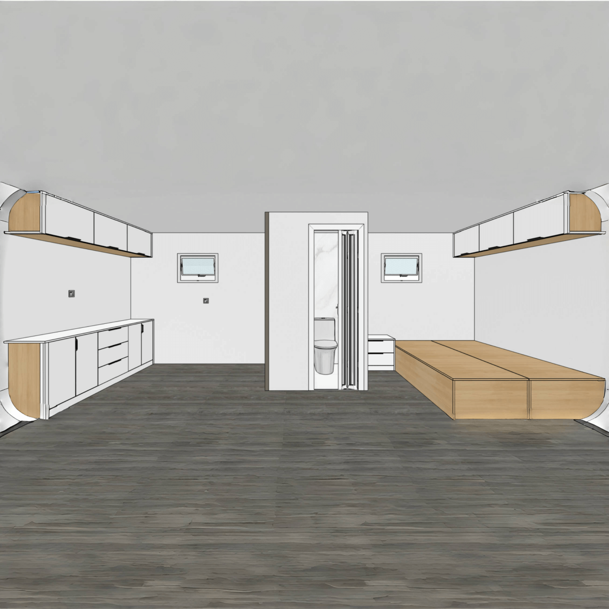 Outdoor Living and Working Tiny House 20ft